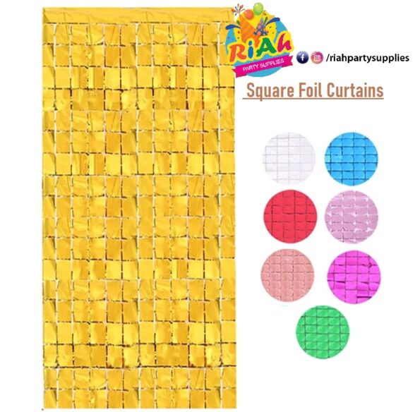 Square Foil Curtains