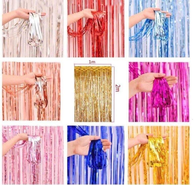 Foil Curtains Riah Party Supplies
