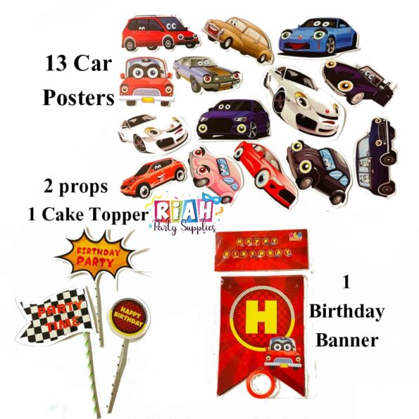 Cars Birthday Decoration Pack