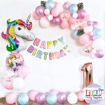RPS-Unicorn-Birthday Decoration-Rosegold-Pink