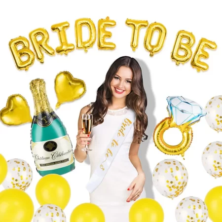 Bride to Be Decoration Pack - Gold