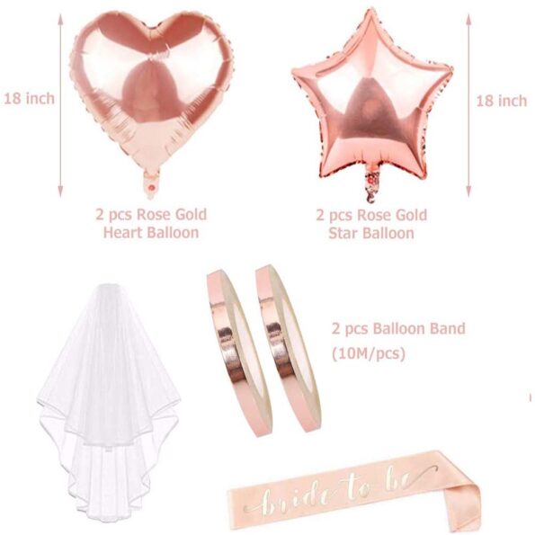 Bride to be Decoration Pack - Rosegold