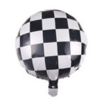 RPS-18Inches-Racing-Round-Checked-Foil-Balloon