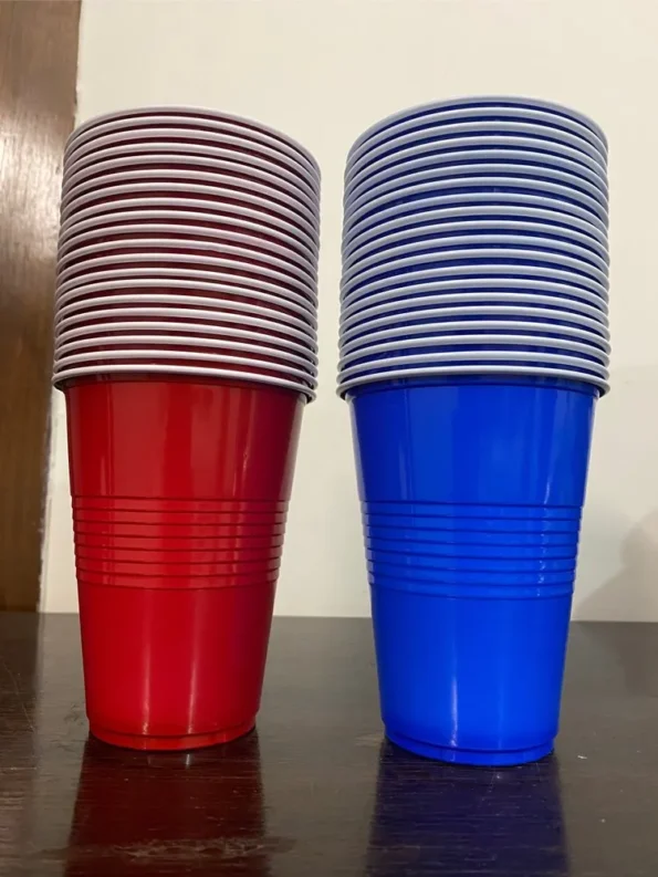 Beer Pong Glasses - Red -Blue