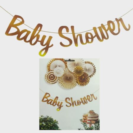 Baby Shower Cursive bunting