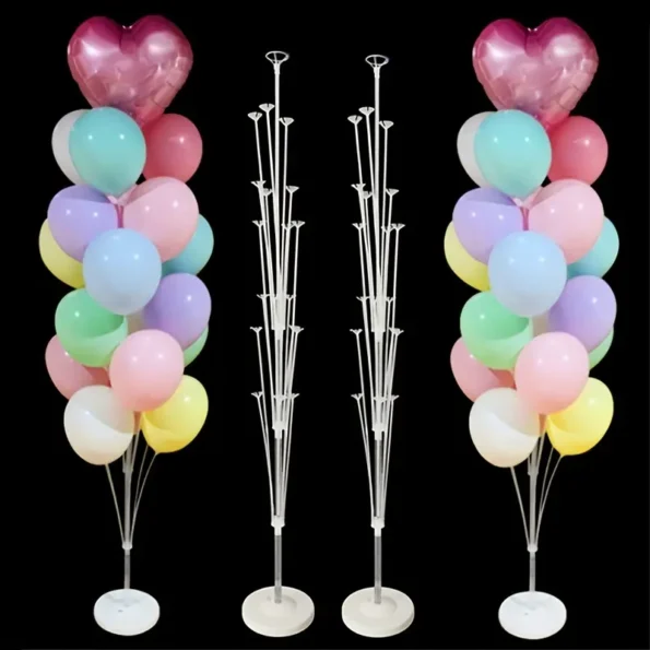 Balloon Stand with 19 Sticks, 19 Balloon Cups and 1 Base for party Decoration