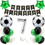 RPS-FootBall-Birthday-Decoration-Pack-Simple-Green-Black-White
