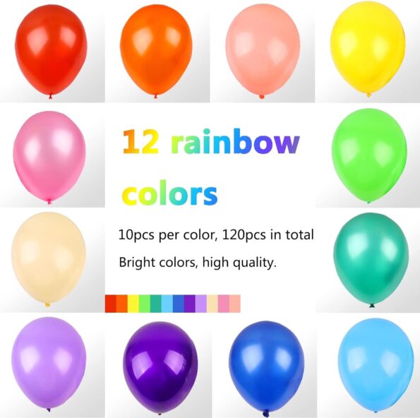 Multicolor Rainbow Balloons Decorations