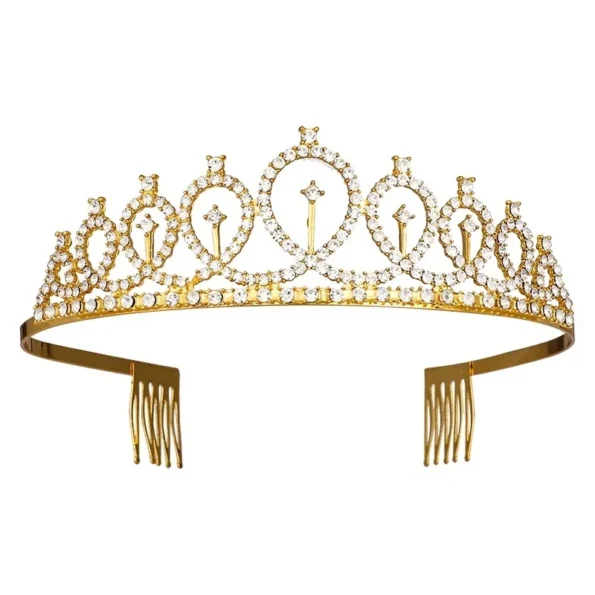 Tiara Headband for Birthday | Bachelorette & Bridal Shower - Gold