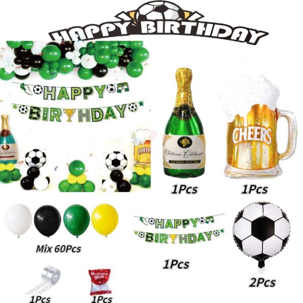 Foot Balloon theme Birthday Decorations