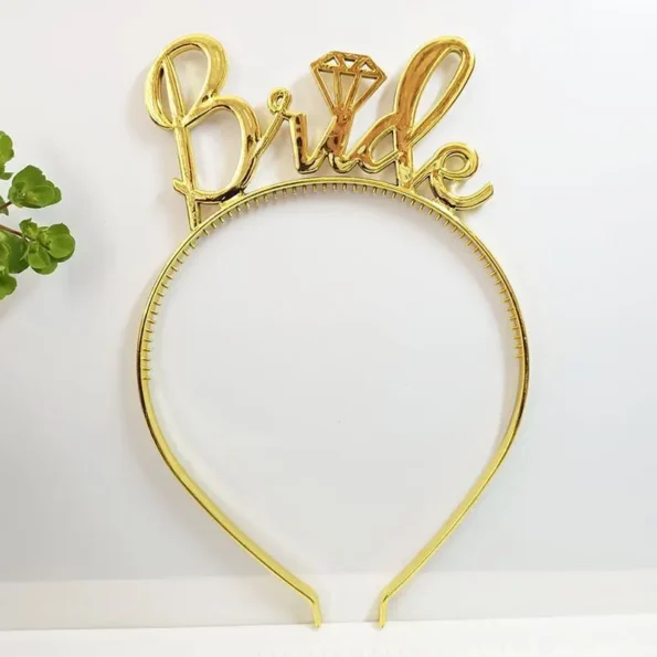 Bridal Bridesmaid Tiara Crown Headband Bachelorette Party Couple Wedding Bridal Shower Girls Night Gift Decoration