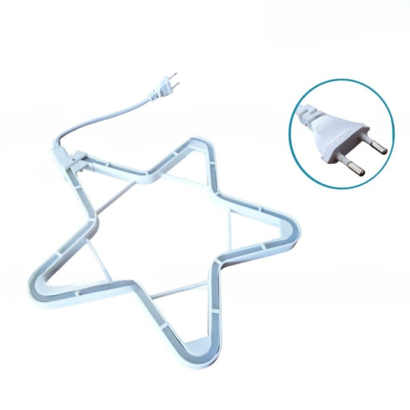 Christmas Neon LED Star Light (Warm white)