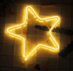 Christmas Neon LED Star Light (Warm white)