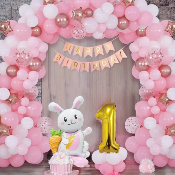 Bunny theme Birthday Decorations