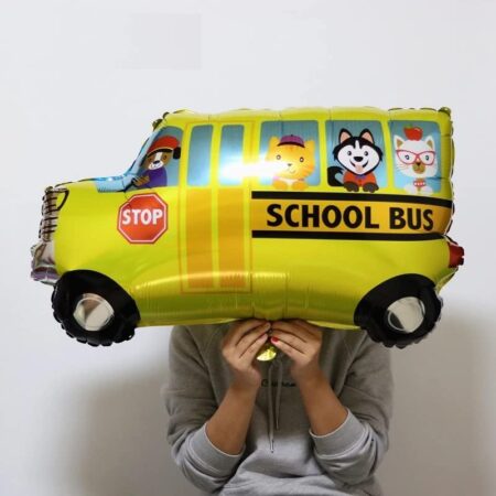 School Bus Foil Balloon