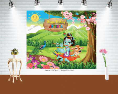 Little Krishna Customized Backdrop