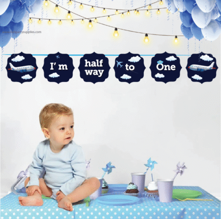 Half Birthday Banner for Half Birthday decorations at home