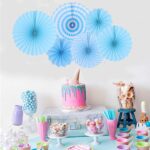 6pcs Paper Fan Decorations
