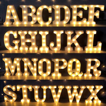 LED Marquee Letter Lights Alphabet Lights Letter A-Z