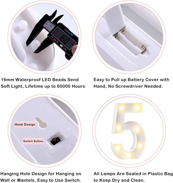 Marquee LED Number Light 0 to 9