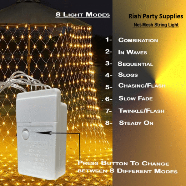 LED Lights Net Mesh for Home Decoration