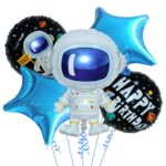 5 PCs Astronaut Space theme Foil Balloon Set 5 PCs Astronaut Space theme Foil Balloon Set for Space theme Birthday Decorations