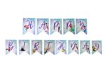 Mermaid happy birthday bunting for under the sea or mermaid birthday party decorations