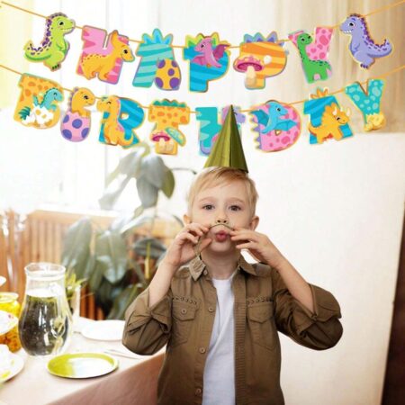 Dinosaur theme Happy Birthday Decorations