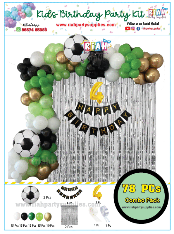 Football Birthday Decoration Pack