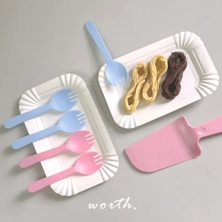 21 PCs Cake Serving Set - Forks & Disposable Plates