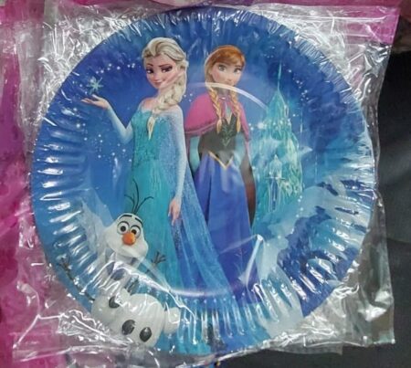 Frozen Theme Happy Birthday Disposable plates (10 Pcs)