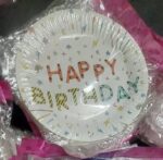 Happy Birthday printed Disposable Plates
