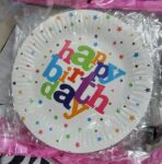 Happy Birthday printed Disposable Plates