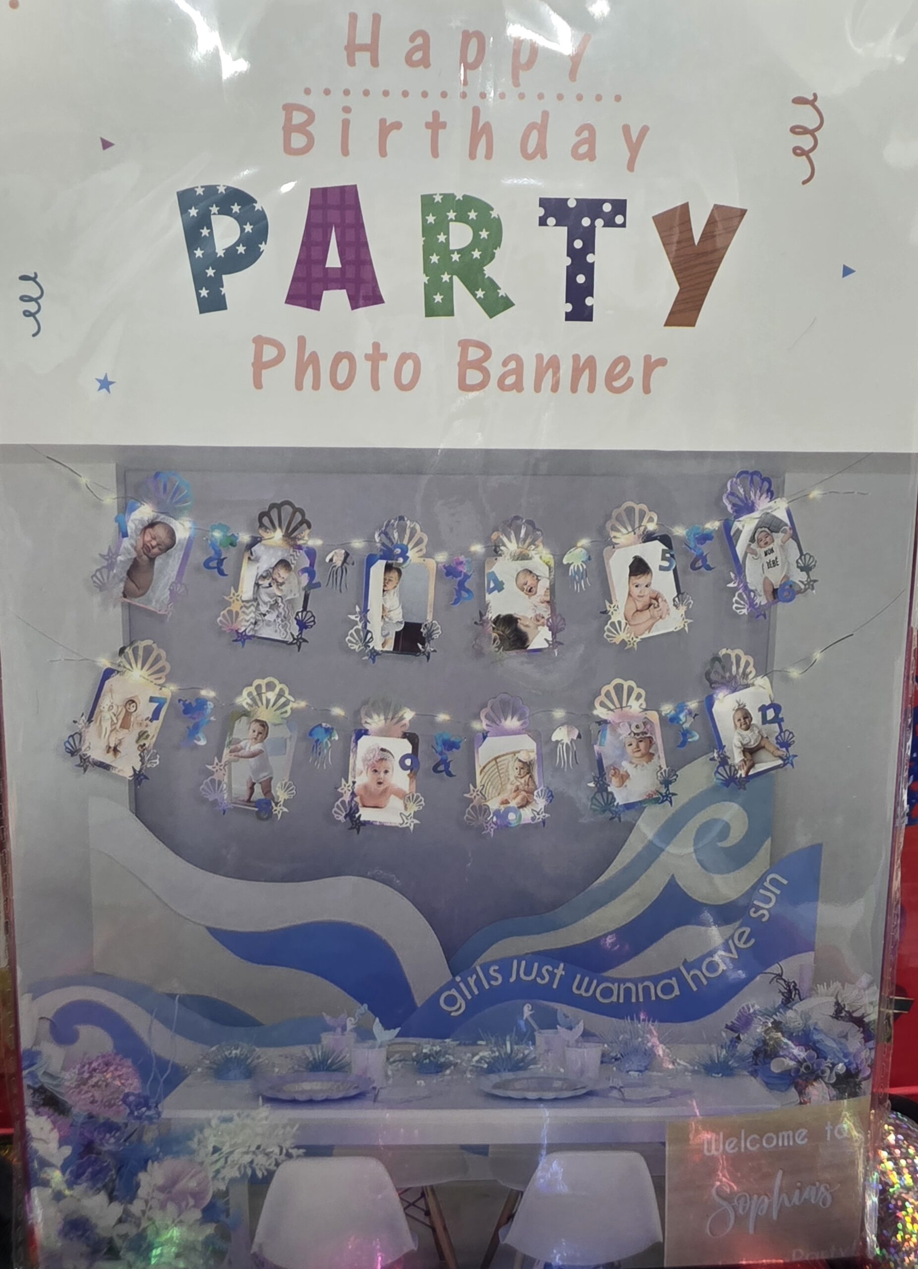 Mermaid 1-12 months Photo Banner-01 Mermaid 1-12 months Photo Banner