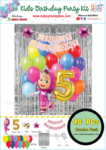 40 Pcs Masha and the Bear Birthday Decoration Pack