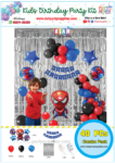 40 Pcs Spiderman Birthday Decoration Pack